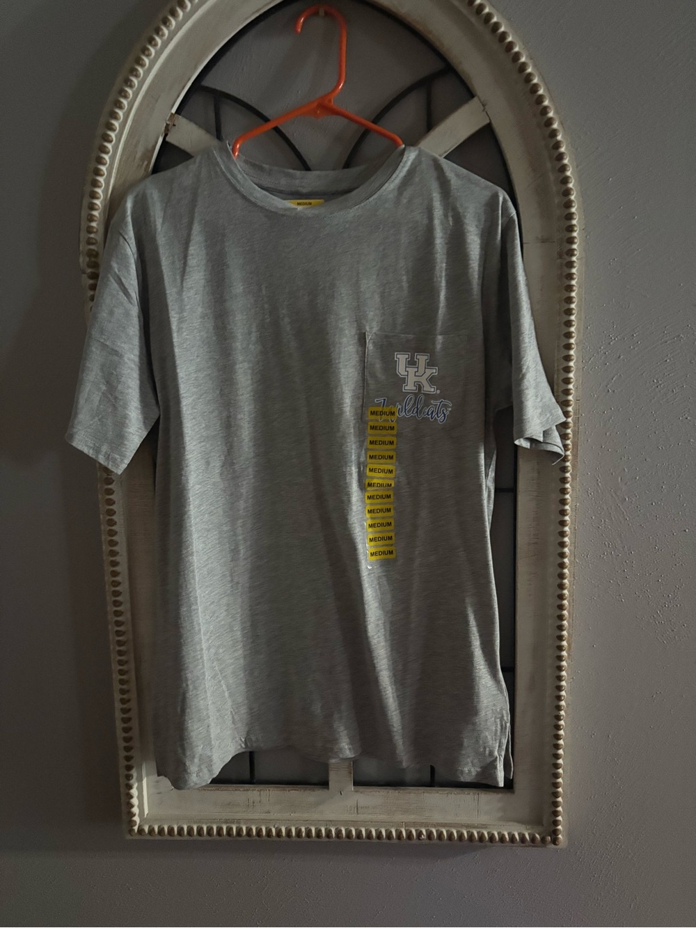 UK Wildcats Grey Short Sleeve Pocket Tee nwt medium